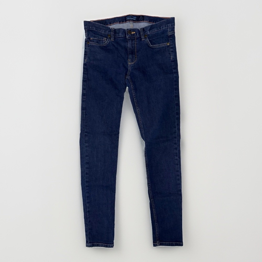 Patagonia Jeans Womens 29 Dark Wash Slim Fit Low Rise Cotton Stretch 31x30